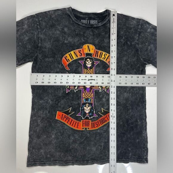Guns N Roses Appetite For Destruction Graphic T-shirt Women Medium Acid Wash - Picture 5 of 5